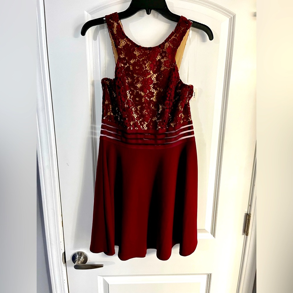 Maroon Juniors dress size large